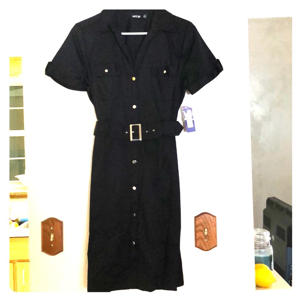 NWT Black Shirtdress by Apt 9